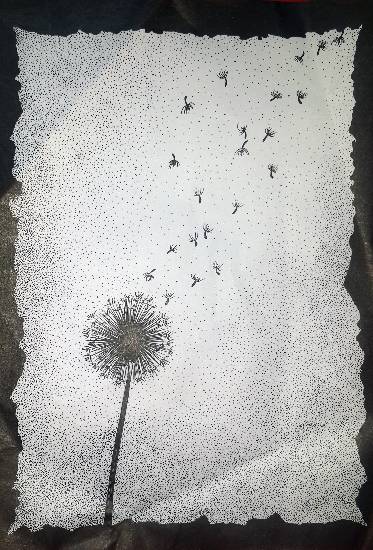 Painting by Supriya Choudhary - Dandelion