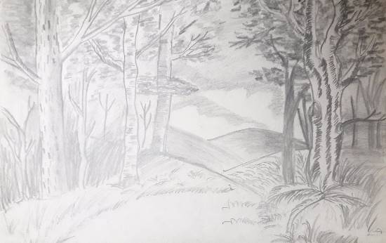 Painting by Mariya Kapadia - Forest