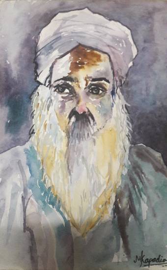 Painting by Mariya Kapadia - Man