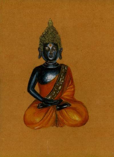 Paintings by Naysha Satyarthi - Buddha in meditation
