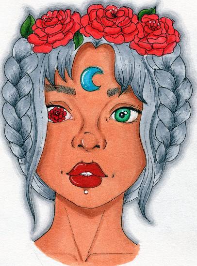 Painting by Naysha Satyarthi - Rose View