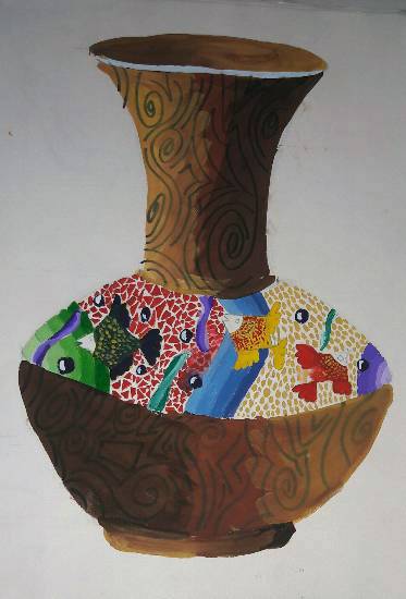 Painting by Rashmi Ramchandra Savadatti - Flower pot