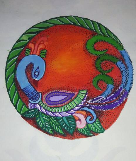 Painting by Rashmi Ramchandra Savadatti - Peacock