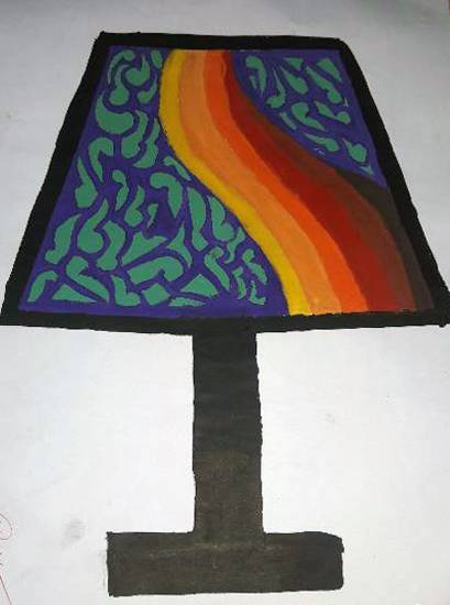 Painting by Rashmi Ramchandra Savadatti - Table Lamp