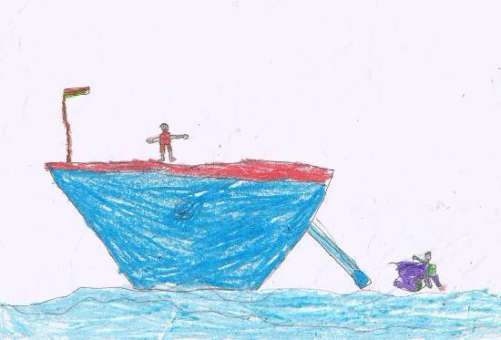 Painting by Nabhas Prashant Bangal - Boat