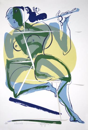 Limited Edition Print by Jatin Das - Radhakrishna