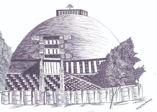 Painting by Niharika Supratik Ghosh - Monuments