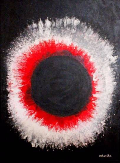Painting by Niharika Supratik Ghosh - Solar Eclipse