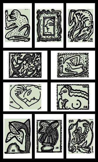 Limited Edition Print by Jogen Chowdhury - Drawings