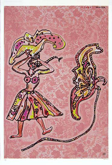 Limited Edition Print by Jogen Chowdhury - Flower Dancer