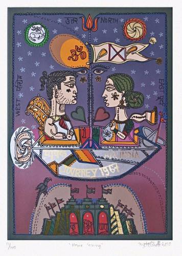 Paintings by Jyoti Bhatt - Home Coming