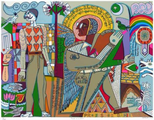 Limited Edition Print by Jyoti Bhatt - Myself as an artist