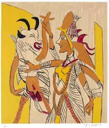 Limited Edition Print by K G Subramanyan - Untitled III