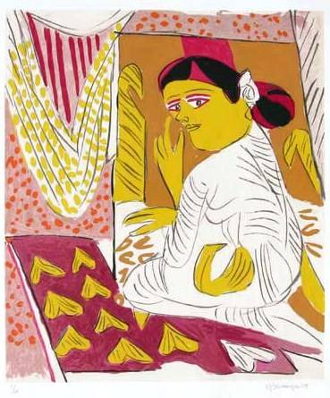 Limited Edition Print by K G Subramanyan - Untitled IX