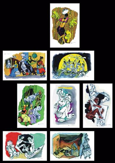 Limited Edition Print by M F Husain - Gaja-Gamini