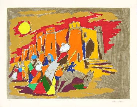 Paintings by M F Husain - Golden Fort Jaisalmer