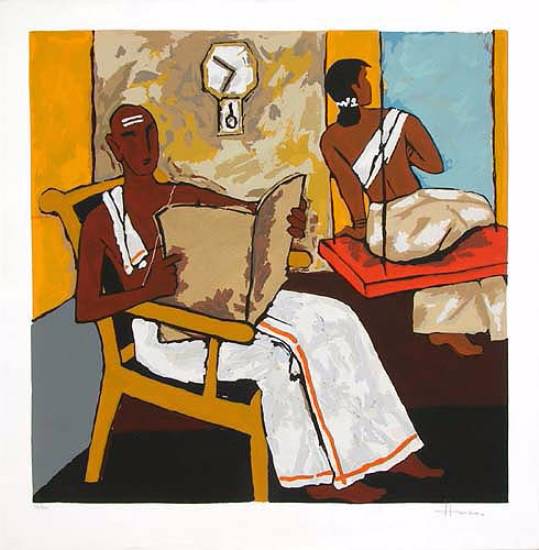 Paintings by M F Husain - Kerala - V