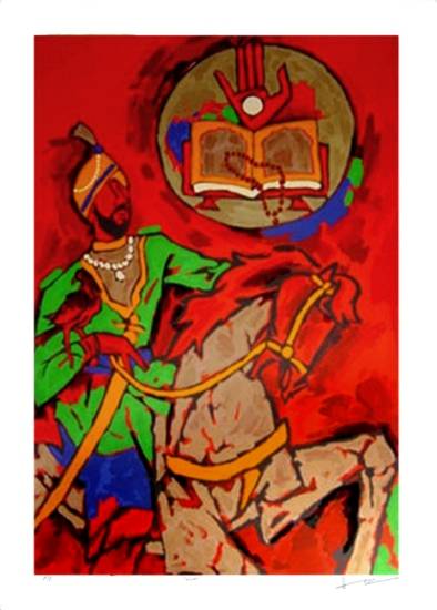 Limited Edition Print by M F Husain - Theorama - Sikhism