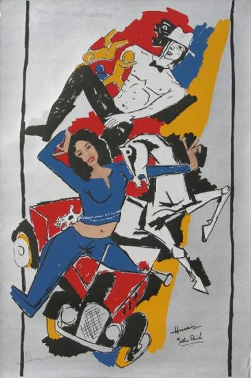 Paintings by M F Husain - Yeh Kaun Sa Mod - XIII