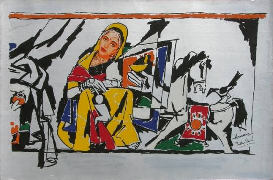 Paintings by M F Husain - Yeh Kaun Sa Mod - XII
