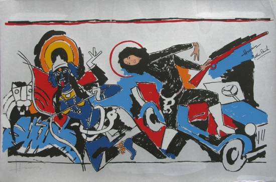 Paintings by M F Husain - Yeh Kaun Sa Mod - XIV