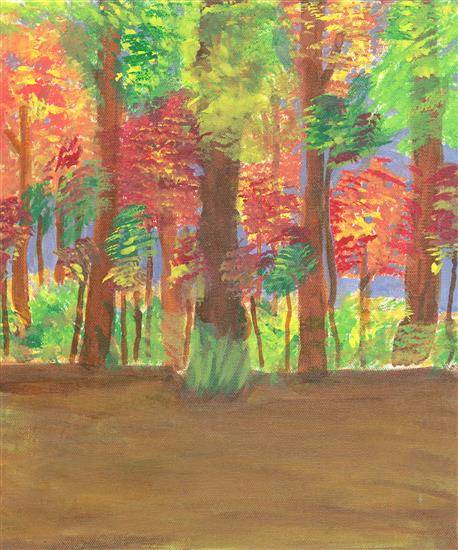 Painting by Rujuta Amit Dixit - Forest