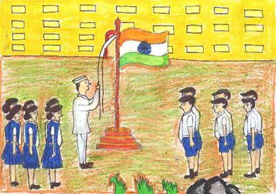 Painting by Sahil Yashwant Chavan - Republic day