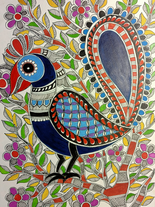 Painting by Ratnamala Indulkar - Bird