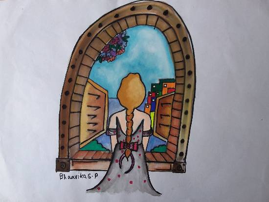 Painting by Bhaavika Punjabi - Girl