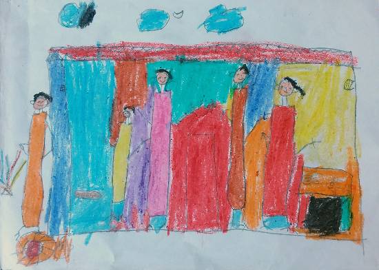 Painting by Mahi Swapnil Dikhale - Diwali vacation