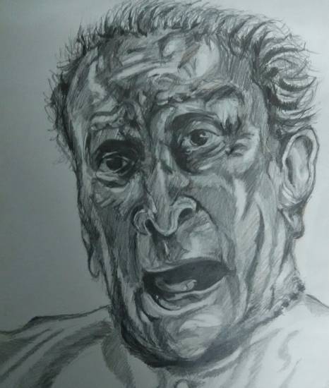 Painting by Vibhuti Pravin Tharali - Shri Pandit Bhimsen Joshi