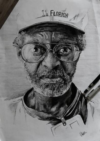 Painting by Vibhuti Pravin Tharali - Fisher Man