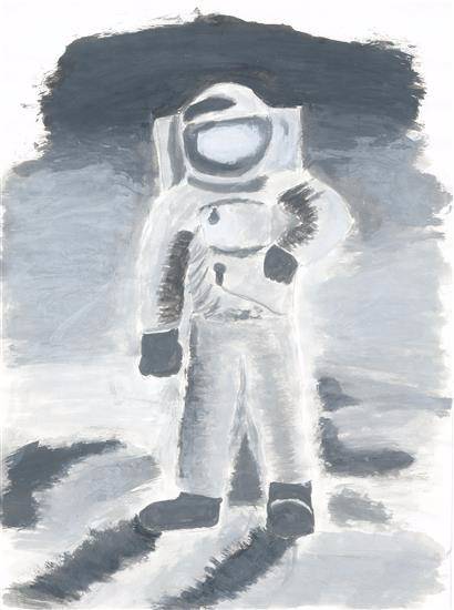 Painting by Vedant Satish Koli - Astronaut