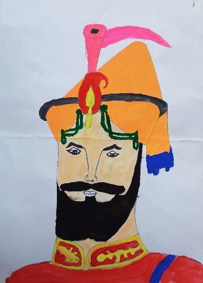 Painting by Gurbinder Singh - Man