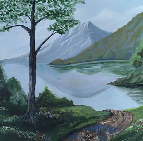 Painting by Rakhi Sarvahi - Morning view