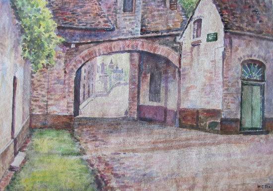 Painting by H C Rai - My neighbourhood