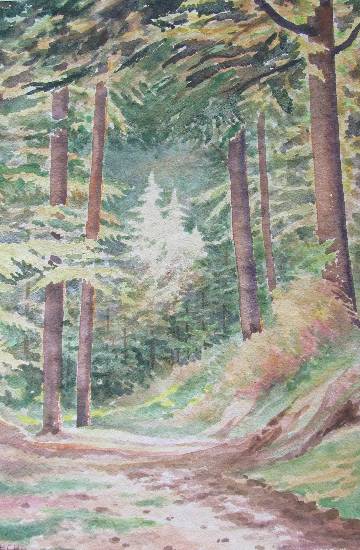 Painting by H C Rai - The Path Divine