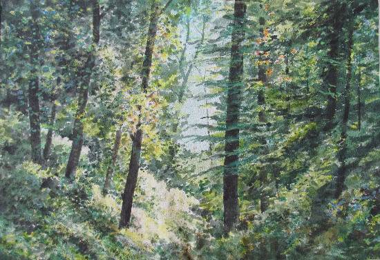 Painting by H C Rai - Foundation of my existence