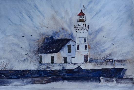 Paintings by Swasti Verma - Lighthouse